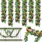 5 Pieces 32.8Ft Mardi Gras Decorations Mardi Gras Tinsel Garlands Purple Green Gold Mixed Shiny Metallic Glittering Tinsels for Mardi Gras Christmas Carnival Party Supplies
